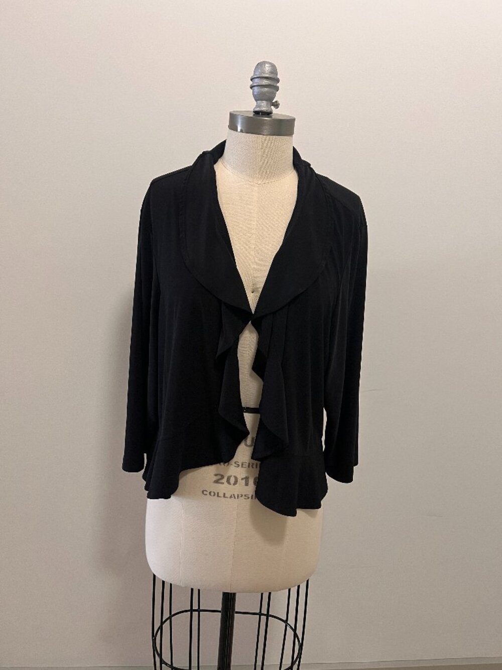 Unbranded Black Waist Length Cardigan